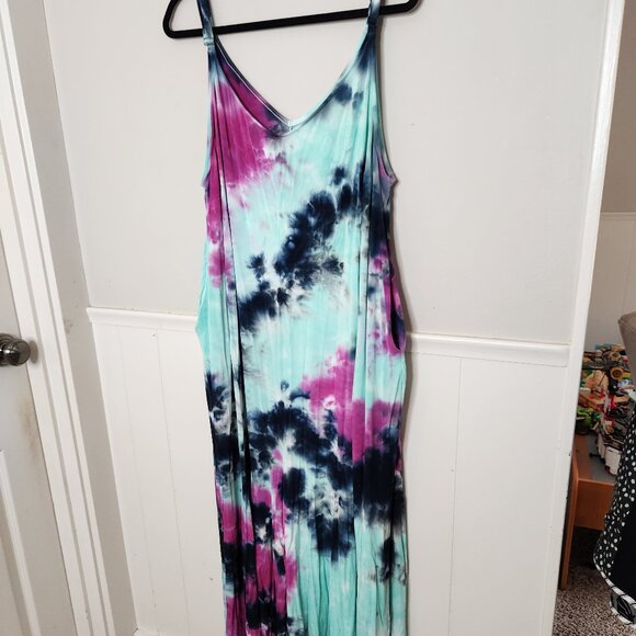 TORRID Comfy Boho Tie Dye Super Soft Culotte Jumpsuit - Picture 2 of 8